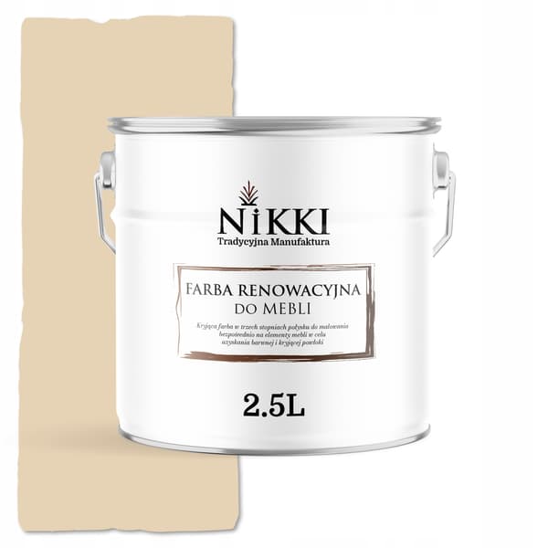 Möbelfärg för köksfrontar krämig beige RAL 1015 glans 2,5L
