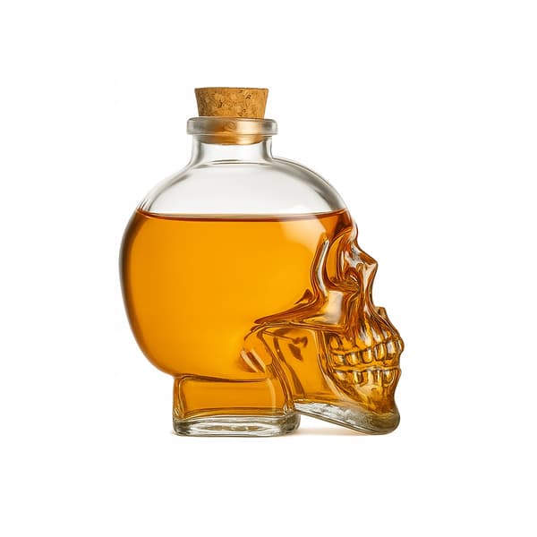 Lasikannu Skull-pullo 100ml pullot alkoholiviinin koristeluun