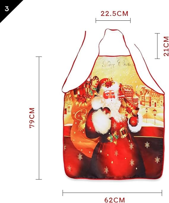 JULEKØKKENFORKLÆDE TIL JULEMANDEN SOM GAVE