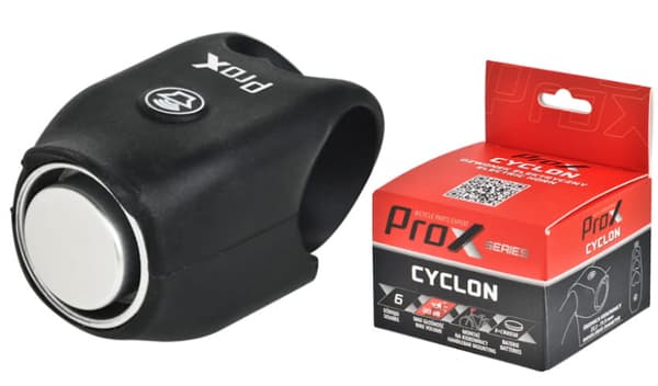 PROX CYCLON sähköpyörän soittokello musta 120 dB vedenpitävä