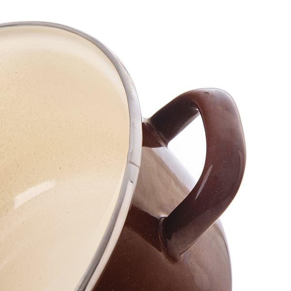 Emaillerad gryta brun 16 cm, 1,4 l