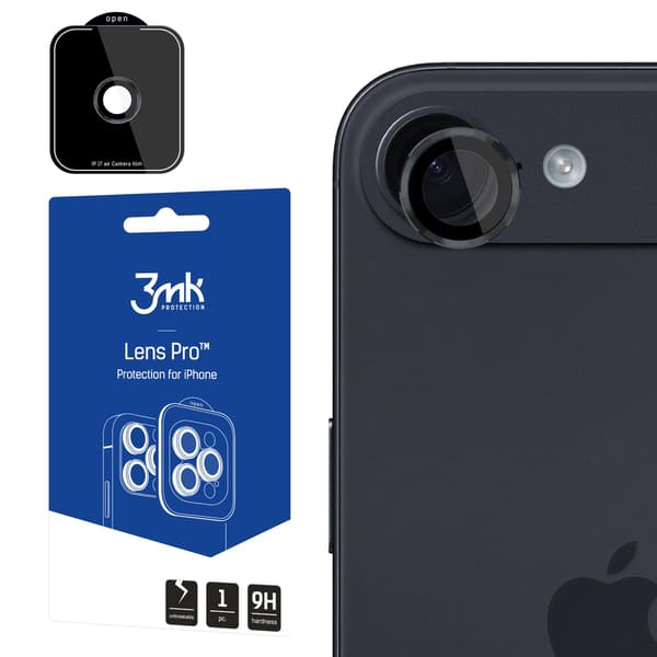 Apple iPhone 17 Air - 3mk Linsebeskyttelse Pro Sort