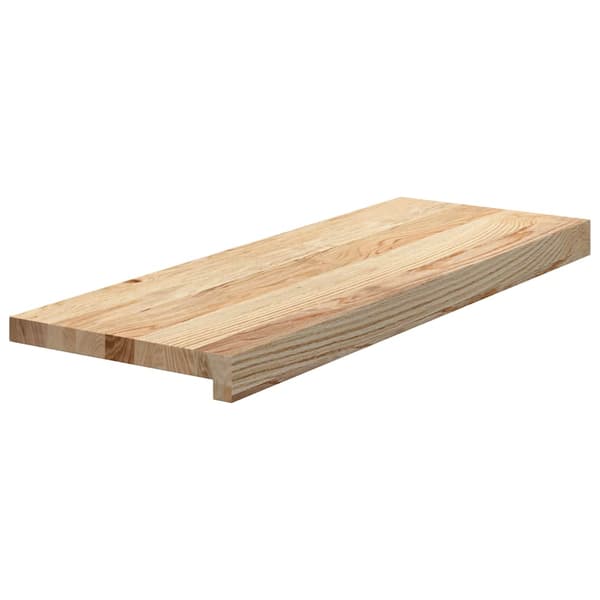 vidaXL trappetrin, 2 stk. ubehandlede, 70x30x2 cm massivt egetræ