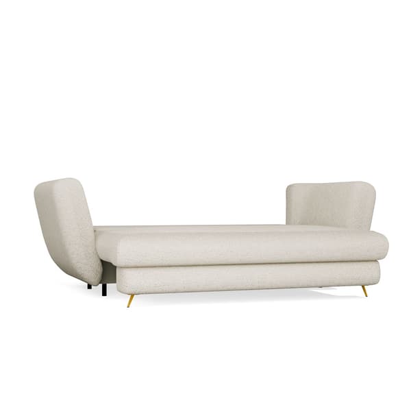 SARIS 3-SITS SOFFA MED SOFUNKTION BEIGE GYLLENE BEN FÖR VARDAGSRUM FÖR VARDAGSRUM