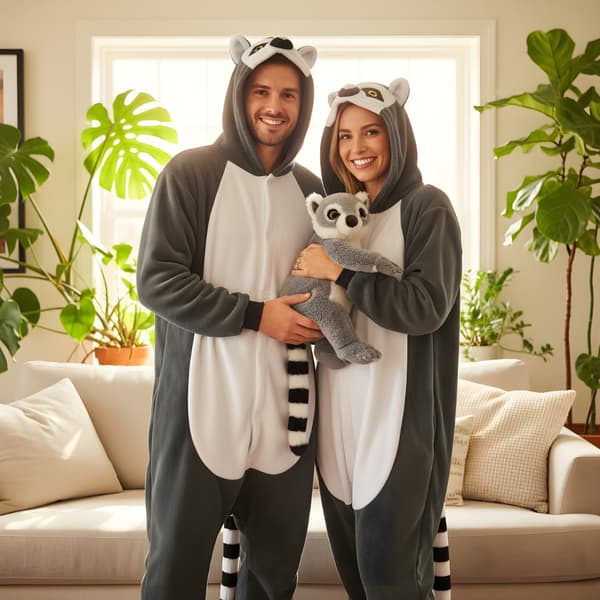 Kigurumi-pyjamas Lemur M 155-165 cm