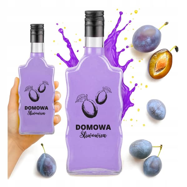 10x flaskor våg 500ml tryck hemlagad plommonbrandy vodka hembränsalkohol