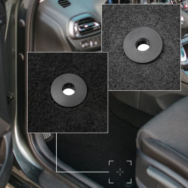 Velourmåtter BASIC sorte til: Volvo V60 II stationcar (2018-)