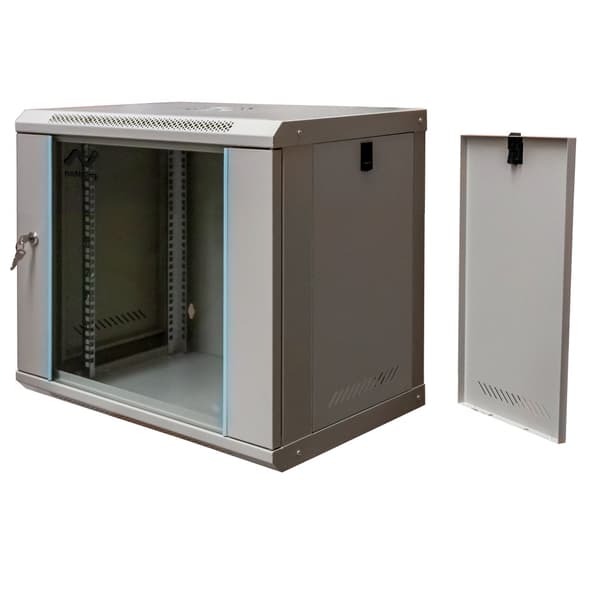 NETBERG 19" 9U 450x600x400 väggmonterat rackskåp, grå N