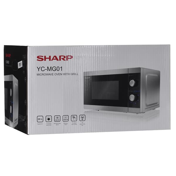 Sharp YC-MG01E-S 20L 800W GRILL Mikrovågsugn
