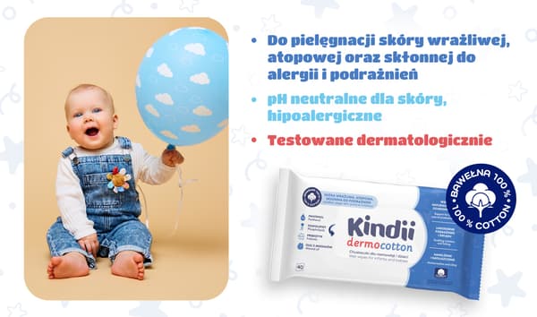 HH Kindii Dermo Cotton silppurit lapsille ja vauvoille 40 kpl