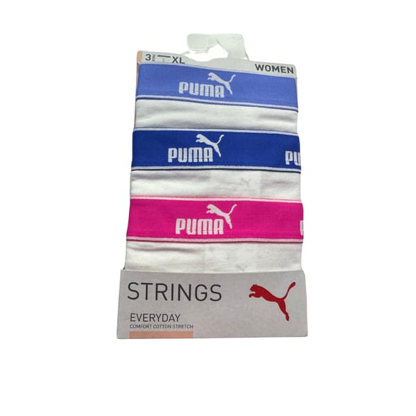 Puma STRING 3-PAK dametrusse hvid 93533708 r L