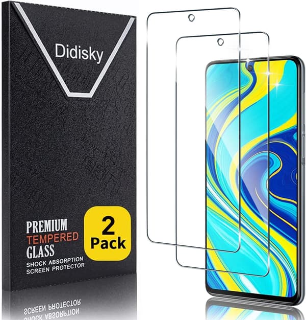 HÆRDET GLAS TIL XIAOMI REDMI NOTE 9S SOLID, HOLDBAR 2 STK.