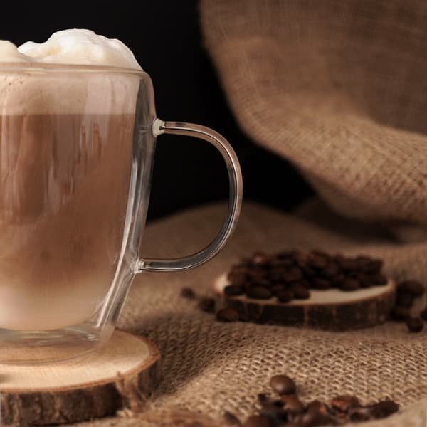 Dubbelväggig termoglas för latte DOUBLE 300 ml