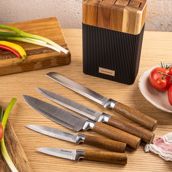 KLAUSBERG KB-7981 KNIVSET I AKACIABLOCKBLOCK