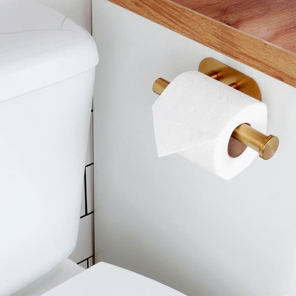 Kultainen terästoilettpaperiteline