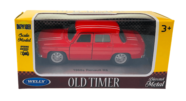 WELLY OLD TIMER 1960'ER RENAULT R8 RØD 1:34 43690