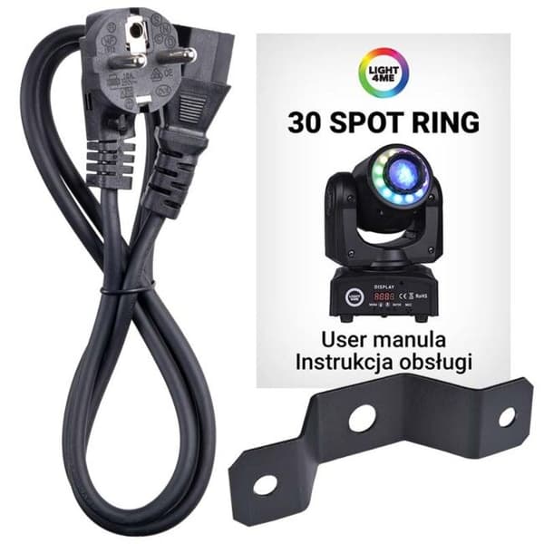 LIGHT4ME 30 SPOT RING - LED-rörligt huvud, 30 W
