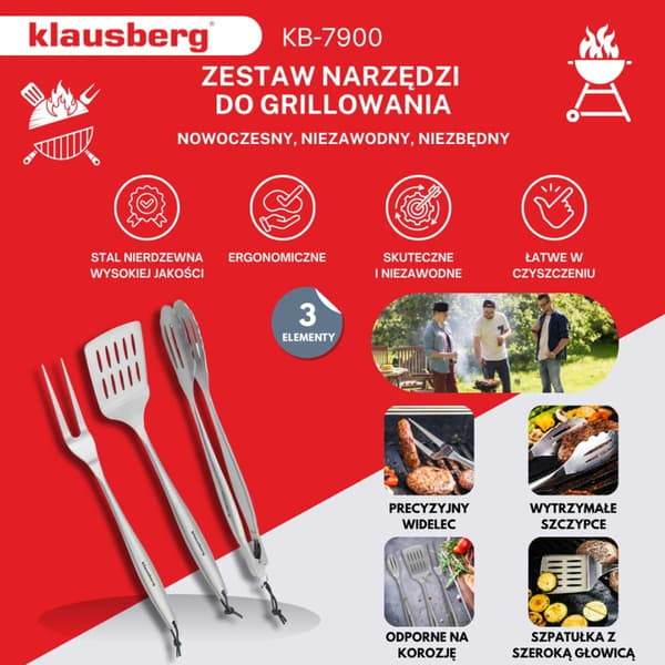 KLAUSBERG KB-7900 GRILLVERKTYGSSATS