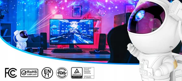 Stjerneprojektor LED natlampe astronaut TIL børn NY 4.0 PRO projektor