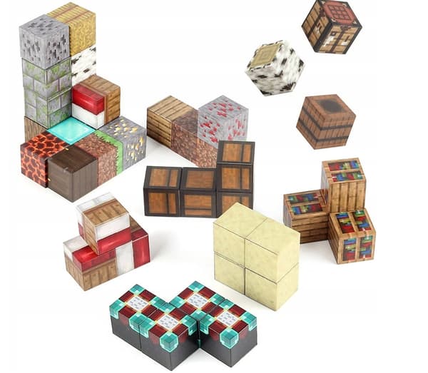 MAGNETISKA BLOCKER MINECRAFT-KUBER 100 BLOCKER ARRANGERINGSKUBER