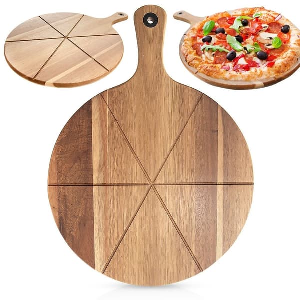 Pizzabræt i træ 43,5x32 cm