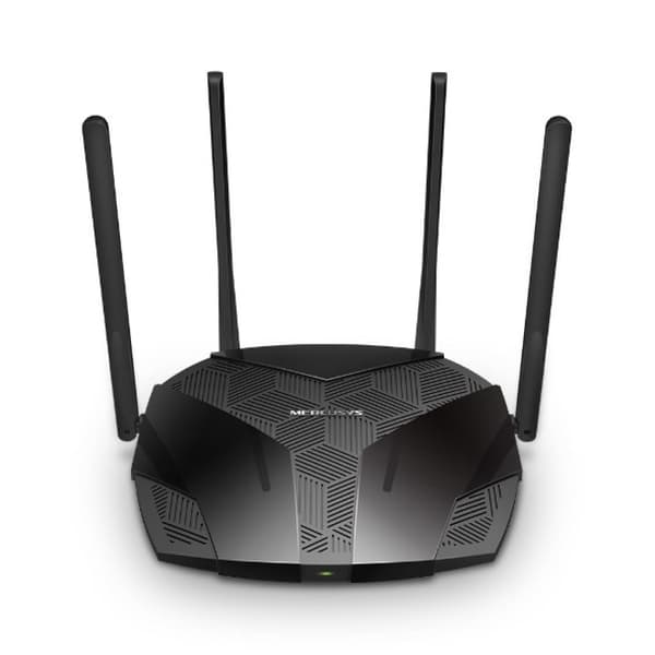 Mercusys MR80X WiFi 6 Router, Hastigheder Op Til 3 Gbps, 4 Antenner
