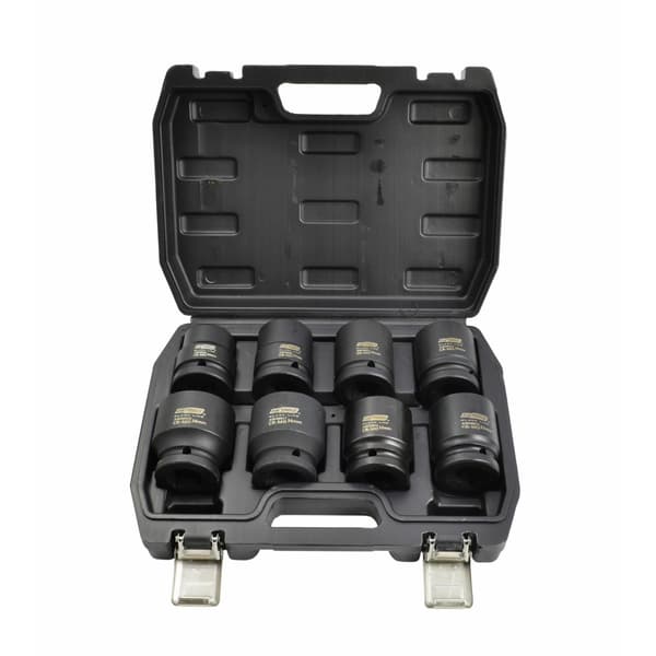 AWTOOLS 3/4" iskuhylsysarja 8 osaa, musta