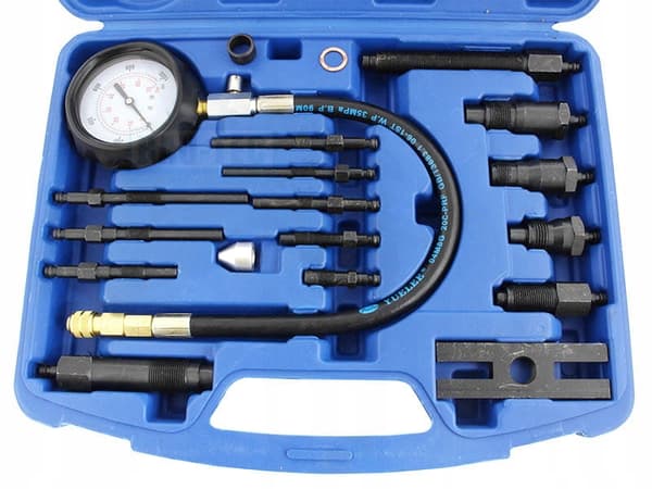 DIESEL KOMPRESSIONSTRYK TESTER 0-70 BAR MAX ADAPTERE