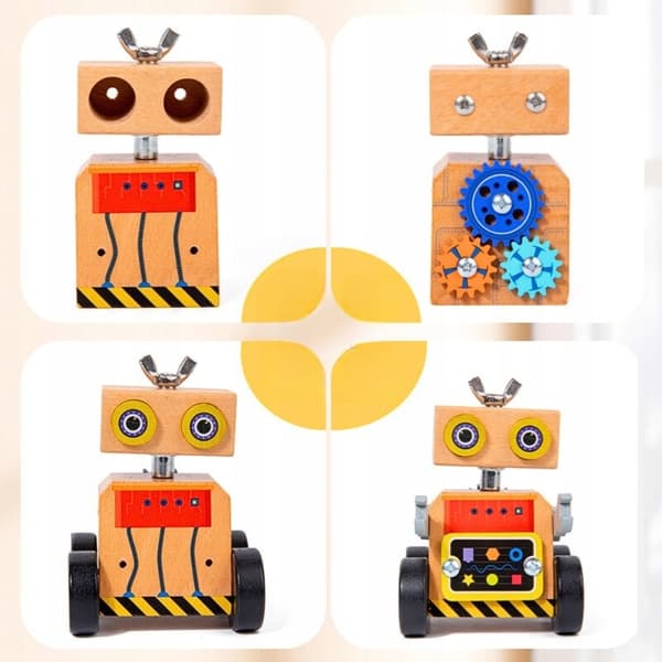 Manipulerende legetøj Montessori robot foldbar pædagogisk sensorisk