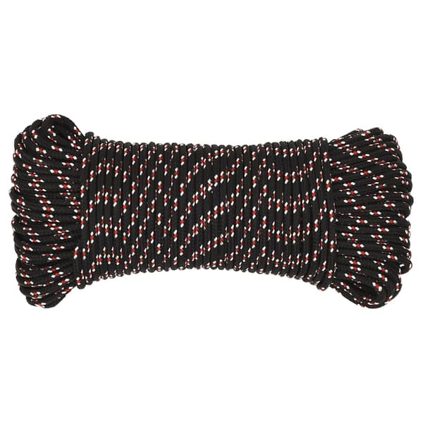 vidaXL sejltov, sort, 5 mm, 250 m, polypropylen