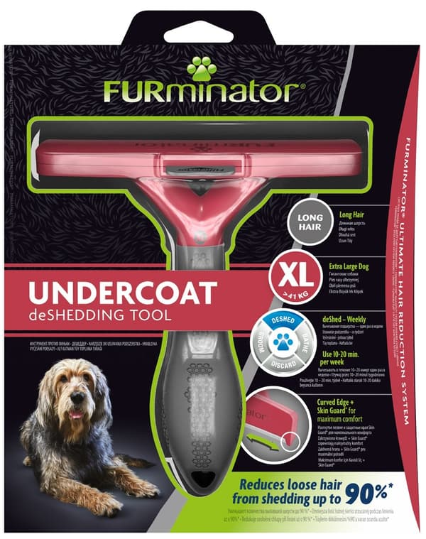 Furminator Giant til langhårede hunde, plejeværktøj