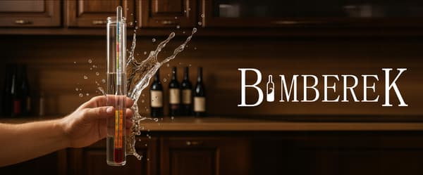 ALKOHOLMETER MED TERMOMETER 0-95% PROFESSIONELL VODKAINDIKATOR AEROMETER