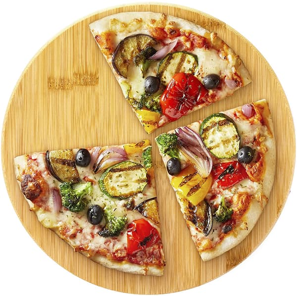 ROTERENDE PIZZASKÆREBRÆT I BAMBUS 35 PREMIUM