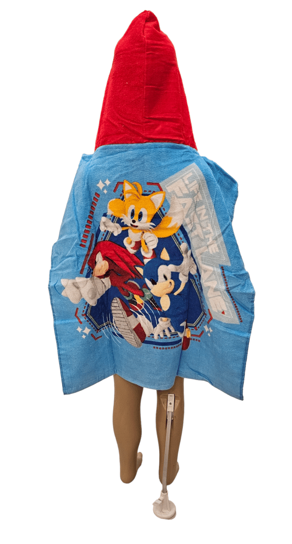 SONIC LASTEN PYYHE HUPULLINEN PONCHO-KYLPYPYYHE
