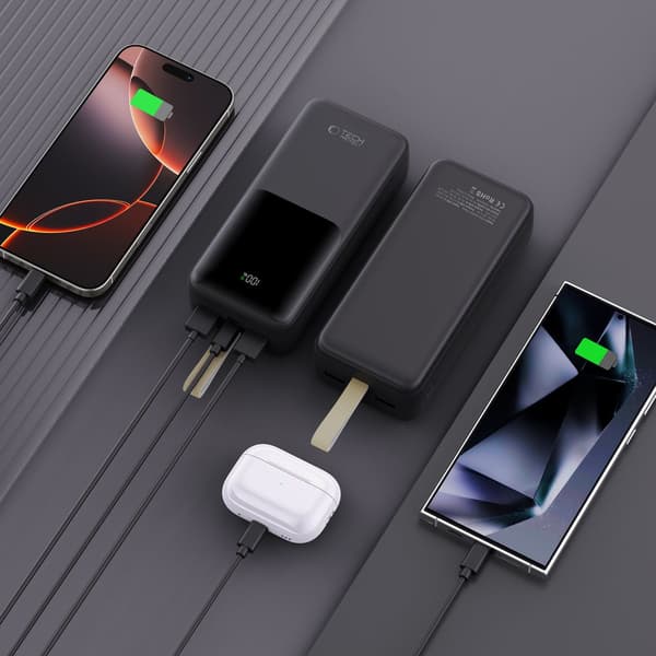 TECH-PROTECT PB03 POWERBANK 30000mAh 22,5W SORT