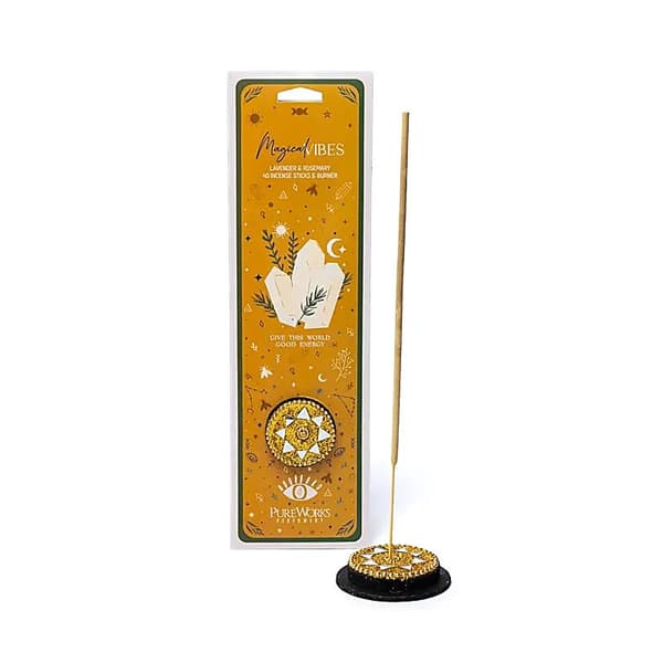 Celestial Magic Magical Vibes røgelsespinde med dekorativ holder 40 stk.