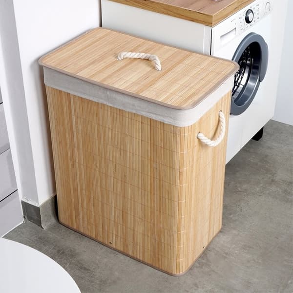 Bambu pesukori beige 90 l