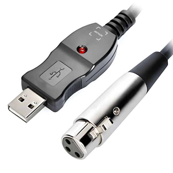 XLR mikrofonikaapeli USB-liitäntä PC 3m audio-adapteri XLR
