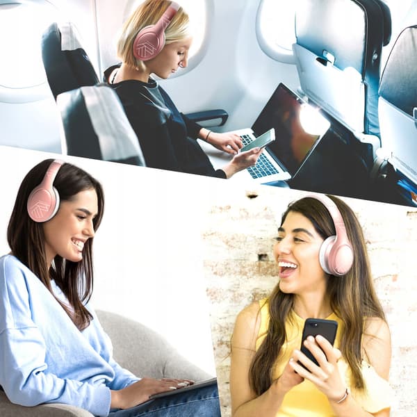 PowerLocus P19 Bluetooth-hovedtelefoner med 4 EQ-tilstande, 60 timer, foldbare med etui