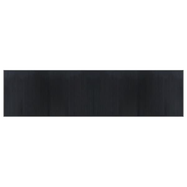 vidaXL Suorakulmainen matto, harmaa, 100x400 cm, bambu