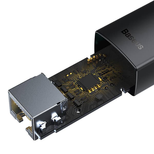 Baseus Lite Series USB-C til RJ45 Netværksadapter (Sort)