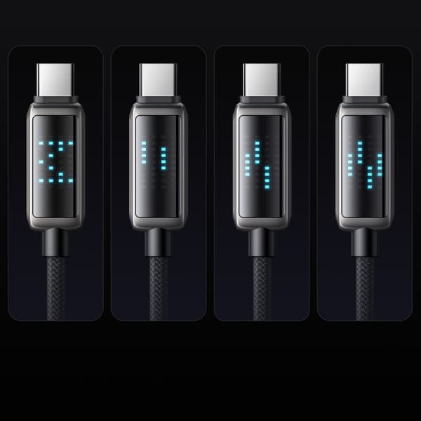 MCDODO USB-C-KABEL SNABBLADDNING FÖR SAMSUNG APPLE USB TYP C 100W 1M LED