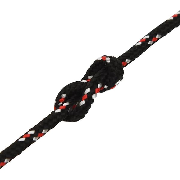 vidaXL sejltov, sort, 3 mm, 500 m, polypropylen