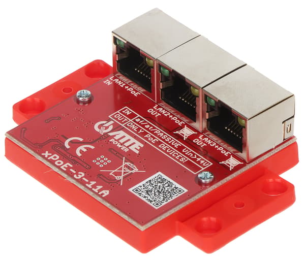 POE-SWITCH/FÖRLÄNGARE XPOE-3-11A 3-PORTARS ATTENT