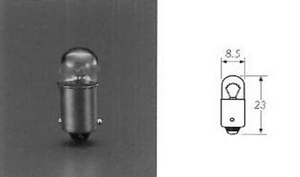 12V 4W BA9S-lampa utan EEC