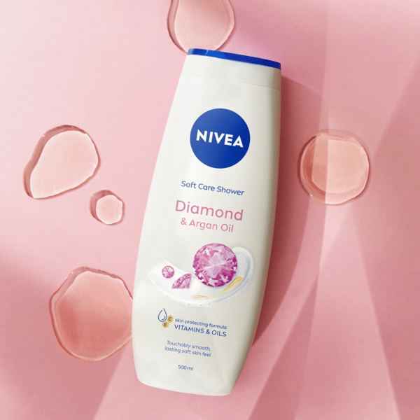 NIVEA Care och Diamond Touch duschgel 500 ml