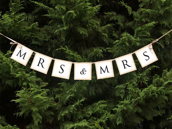 Banderoller MRS & MRS, 90 cm, 1 st.
