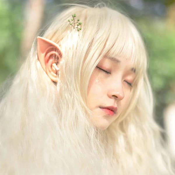 Alv-älvöron Cosplay-pannband ljus 10 cm