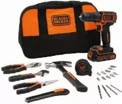 BLACK + DECKER RUUVIMEISSELI 18V 2x1.5Ah, BDCDC18HTSA