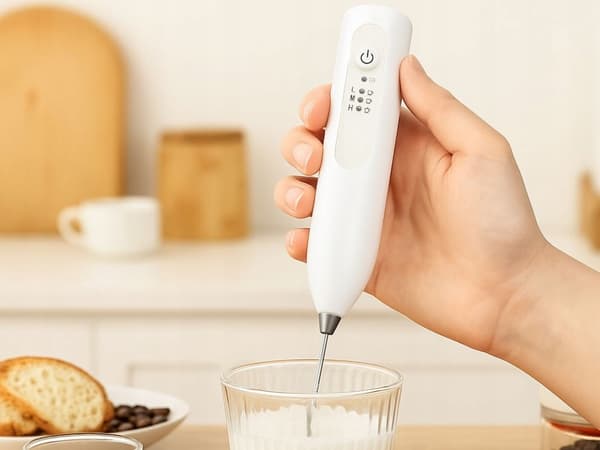 Batteridriven mjölkskummare (120)